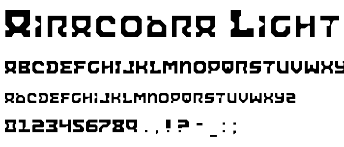 Airacobra Light font